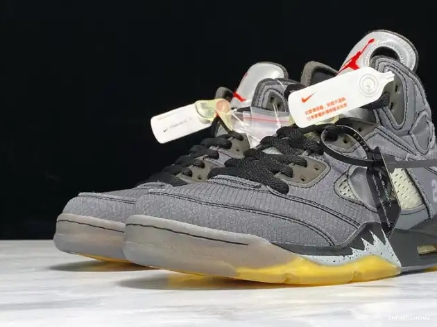 CT8480-001 x Air Off-White Jordan Black 5 0528